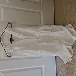 Womens White eyelet gap dress